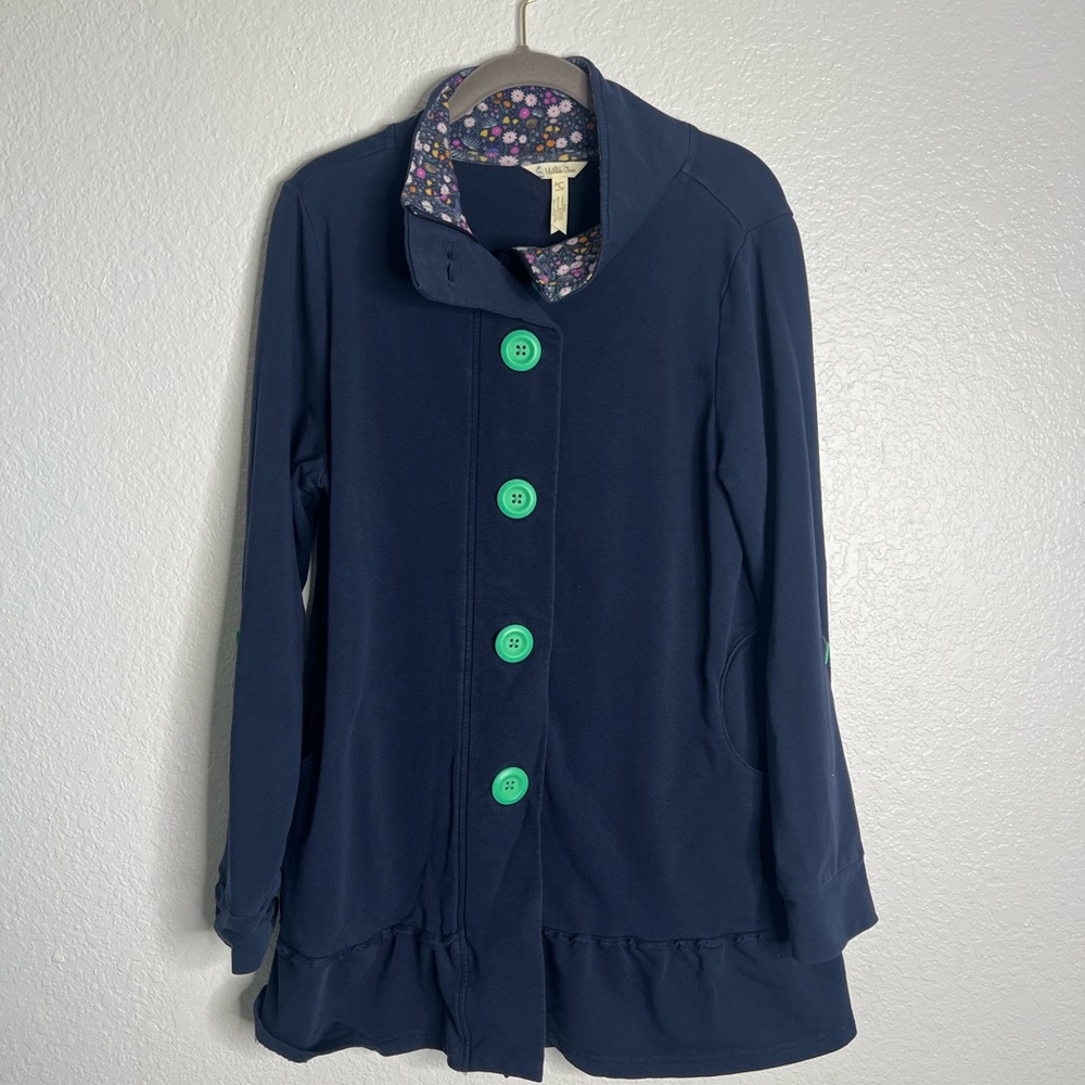 Women's Matilda Jane Navy Blue Million Little Things Jacket Small